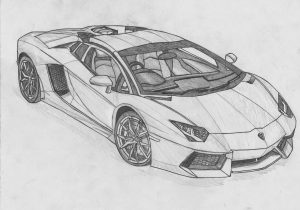 Lamborghini Pencil Drawing - animals Pencil Drawing