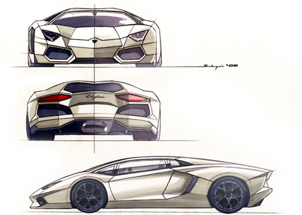 1000x714 Lamborghini Aventador Lp 700 - Lamborghini Reventon Sketch