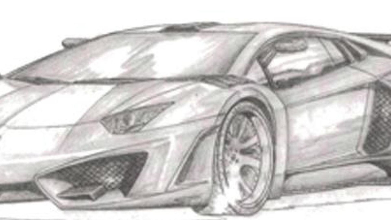 1280x720 Lamborghini Aventador By Fab Design Sketch 05.08.2013 - Lamborghini Reventon Sketch