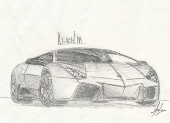 350x254 Reventon Sketch By Youandi Hoefman - Lamborghini Reventon Sketch