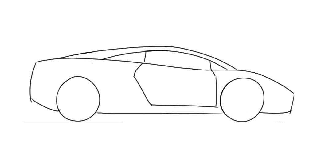 Lamborghini Sketch Step By Step at PaintingValley.com ...