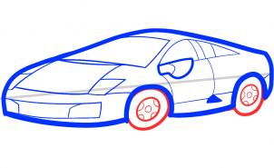 302x185 How To Draw How To Draw A Lamborghini For Kids - Lamborghini Sketch Step By Step