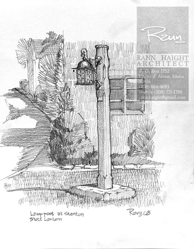 Lamp Post Sketch at Explore collection of Lamp