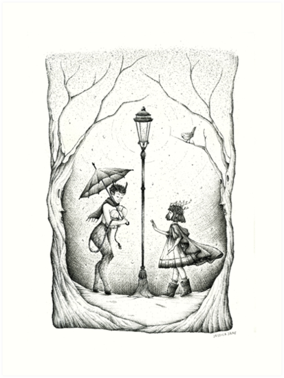 413x549 Meeting - Lamp Post Sketch