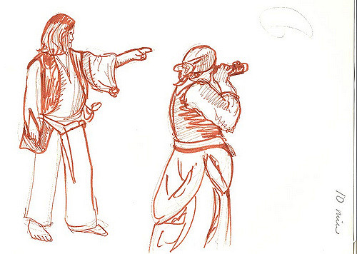 500x356 Sketch Night - Lamp Post Sketch