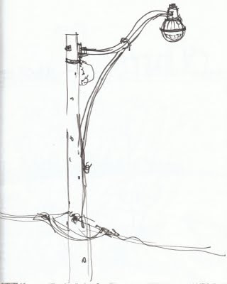 320x400 Taras Ostapchuk Online Portfolio A Quick Sketch Of A Lamp Post - Lamp Post Sketch