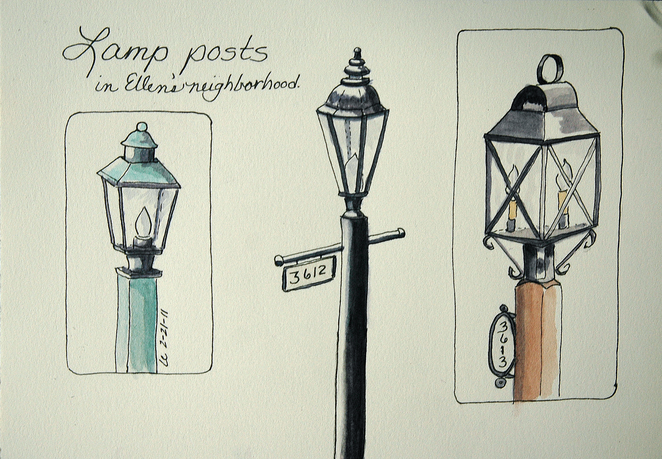 Lamp Post Sketch at Explore collection of Lamp