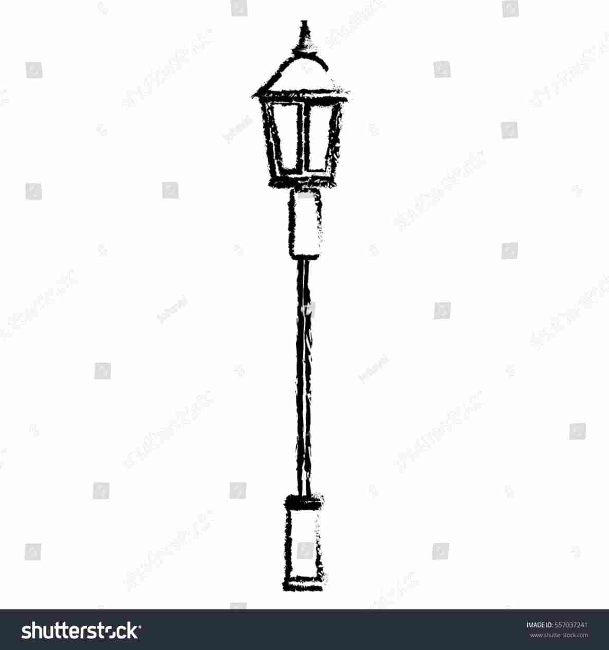 Lamp Post Sketch at Explore collection of Lamp