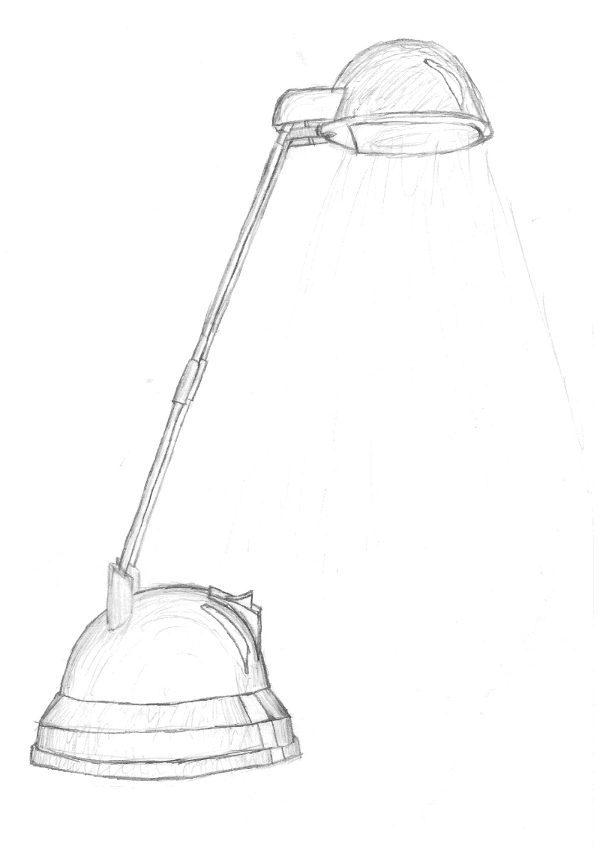 600x852 Lamp Sketch By Ohaithere On Newgrounds - Lamp Sketch