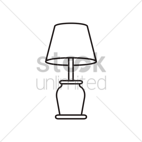 600x600 Lamp Clipart Sketch Table ~ Frames ~ Illustrations ~ Hd Images - Lamp Sketch