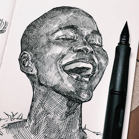 480x480 Smiling Beauty 4x6. Lamy Safari. - Lamy Safari Sketching