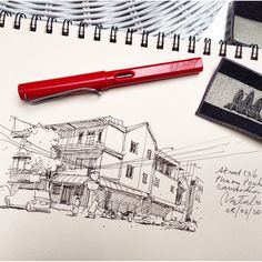 lamy safari urban sketching