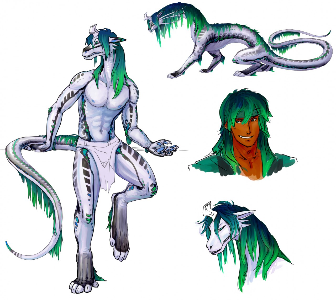 1280x1144 Lan Reference Sketch By Jeredu - Lan Sketch