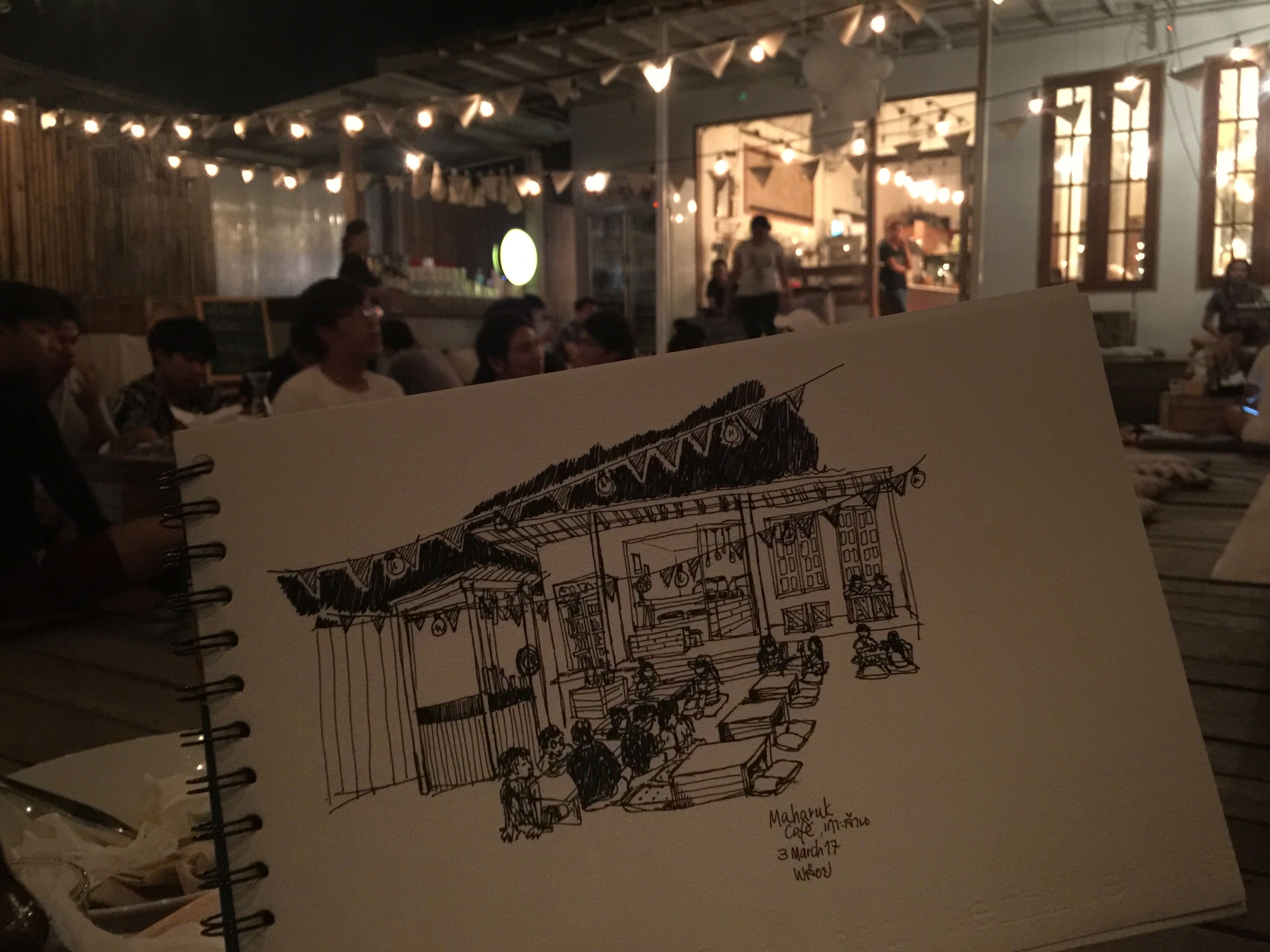 3264x2448 Sketch Maharak Cafe @koh Lan Sketch More Sketches - Lan Sketch
