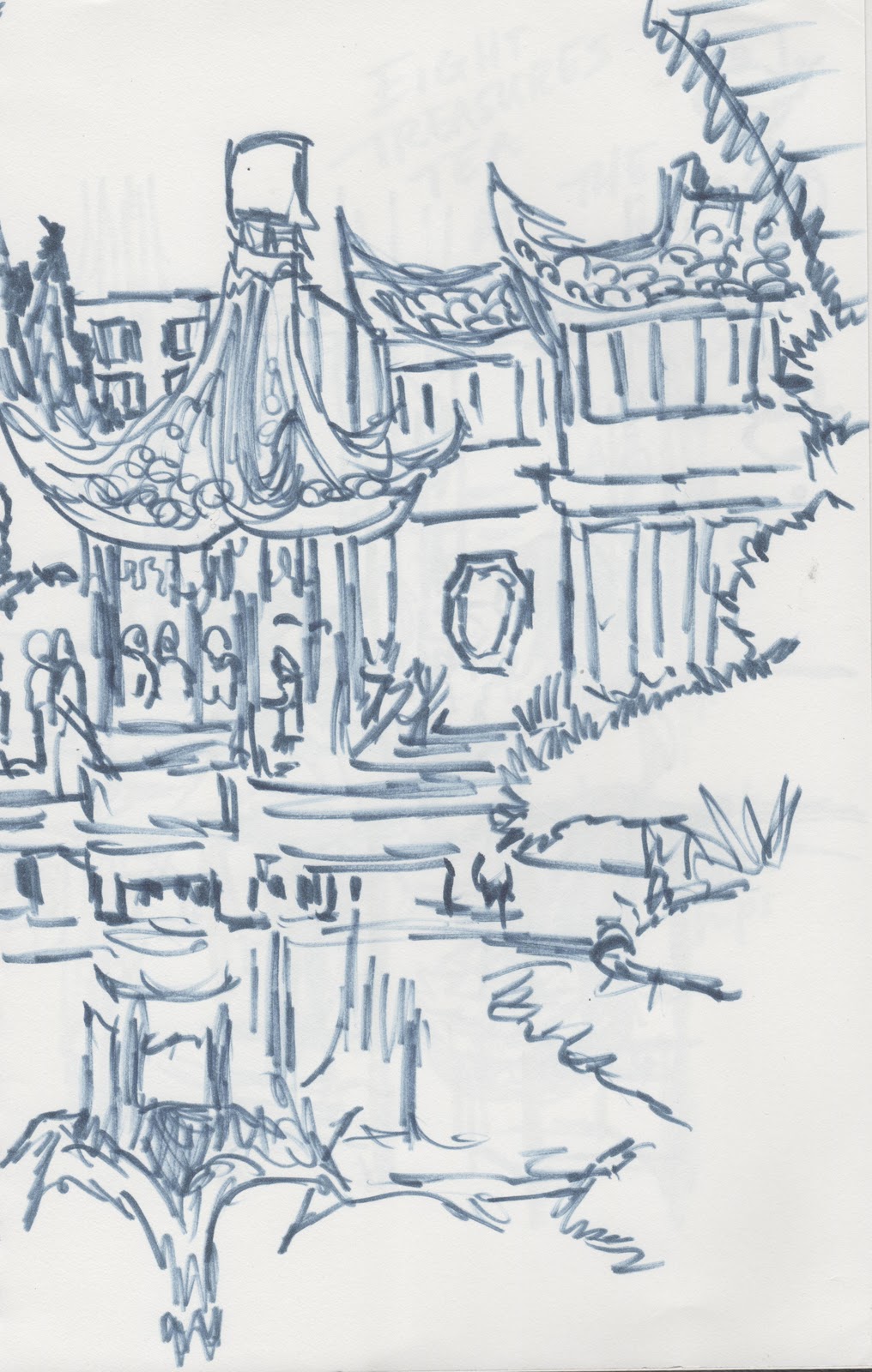 1016x1600 Urban Sketchers Portland Sketching In Old Town Back Space And - Lan Sketch