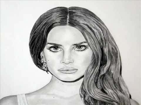 Lana Del Rey Sketch at PaintingValley.com | Explore collection of Lana ...