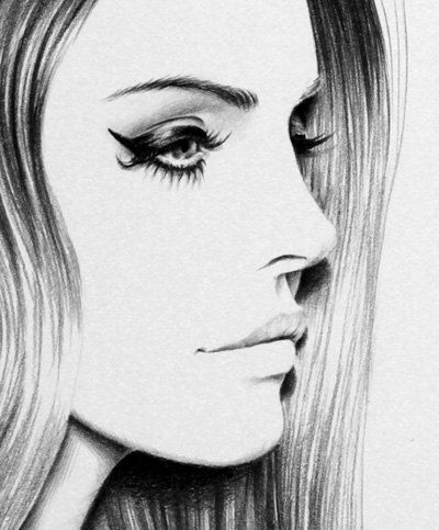 400x483 Lana Del Rey Fine Art Signed Print Pencil Drawing Art - Lana Del Rey Sketch