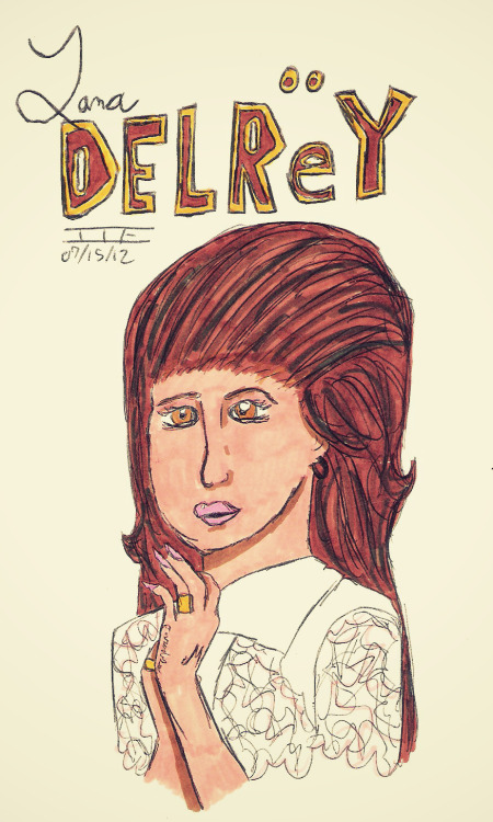 450x750 My Drawing Of Lana Del Rey! - Lana Del Rey Sketch