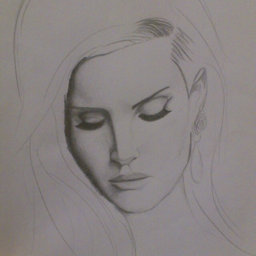 Lana Del Rey Sketch at PaintingValley.com | Explore collection of Lana ...