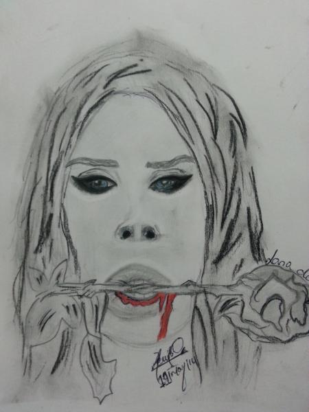 450x600 Portrait De Lana Del Rey Par Perriejohn Sur Stars Portraits - Lana Del Rey Sketch