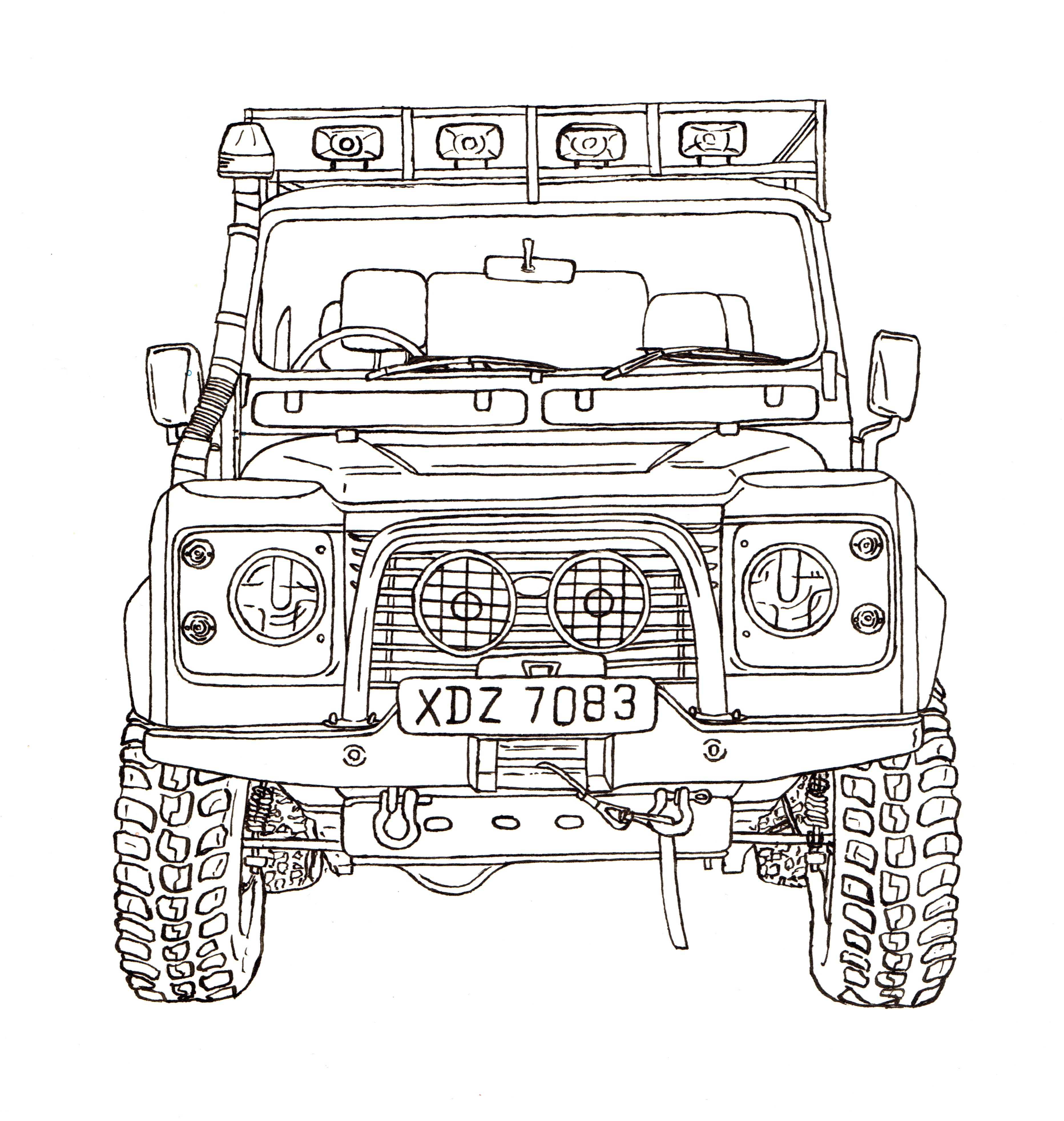 Land Rover Sketch at Explore collection of Land