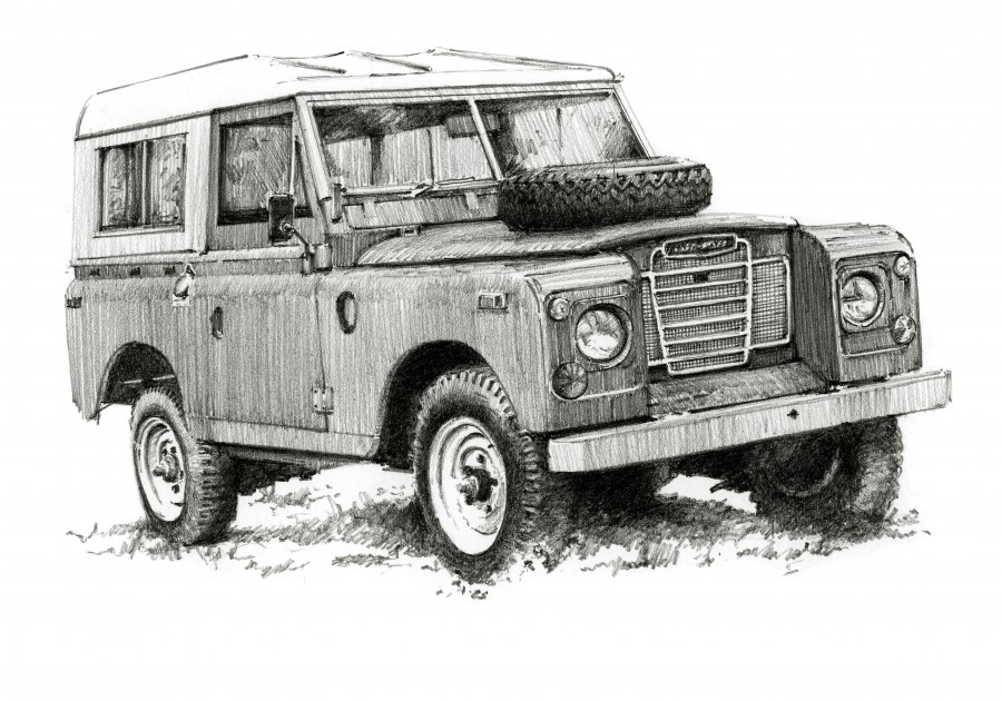 Land Rover Sketch at PaintingValley.com | Explore collection of Land