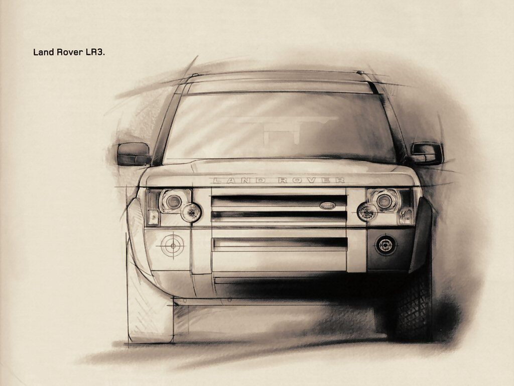 1024x768 Rover Sketch Cars Land Rover Discovery, Cars And - Land Rover Sketch