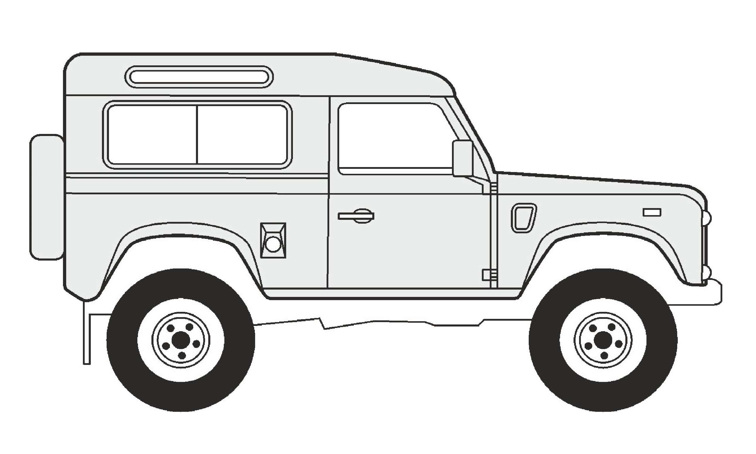 Нарисовать land rover