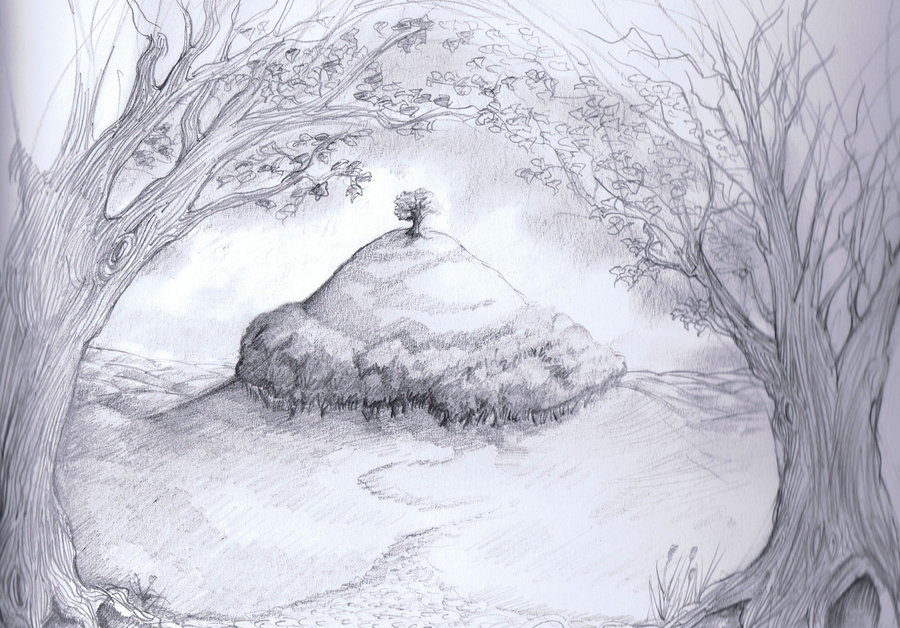 900x628 Faerie Land Sketch By Golgonooza - Land Sketch