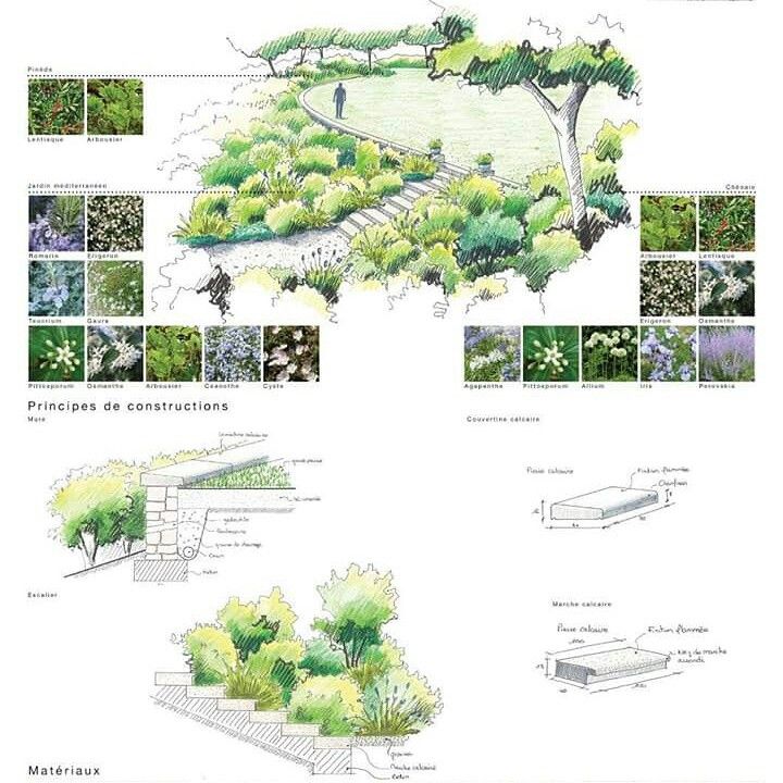 720x720 Landscape Architecture Sketch Of Garden Architektura Krajobrazu - Landscape Architecture Sketches