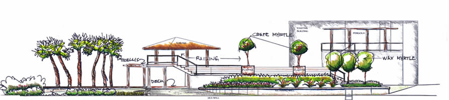 893x200 Dane Spencer Landscape Architect - Landscape Architecture Sketches