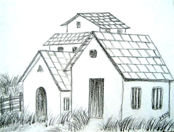 600x453 How To Draw A Simple Landscape How To Draw Landscapes Step By Step - Landscape Simple Sketch