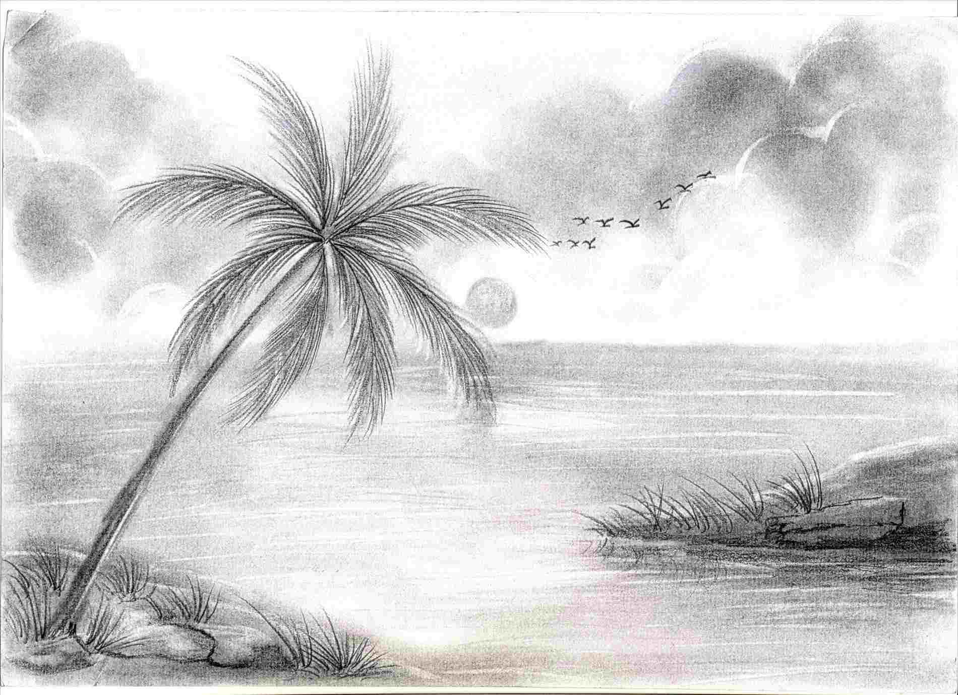 Landscape Simple Sketch at Explore collection of