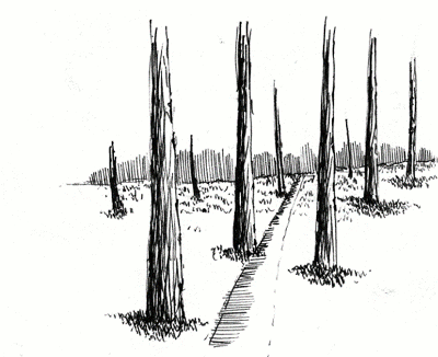 400x326 Learn To Draw Simple Landscapes In Pen And Ink My Pen And Ink - Landscape Simple Sketch