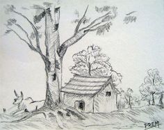 236x187 Easy Landscapes To Draw In Pencil - Landscape Simple Sketch
