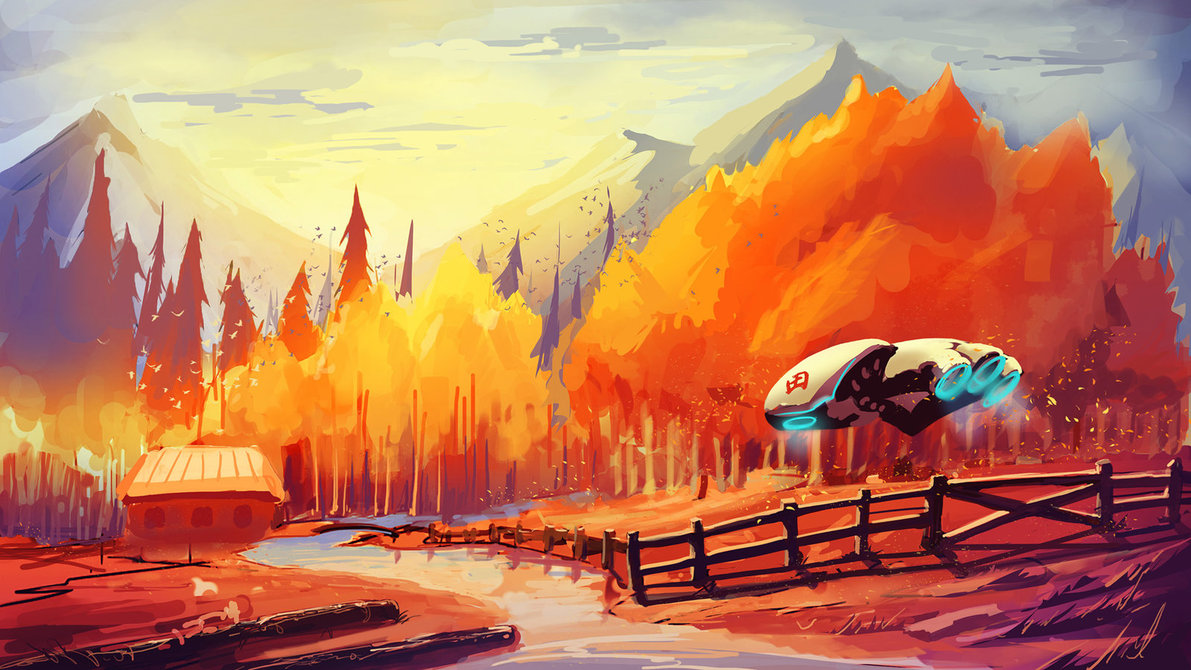 1191x670 Landscape Sketch Remaster By Mrainbowwj - Landscape Sketch Images