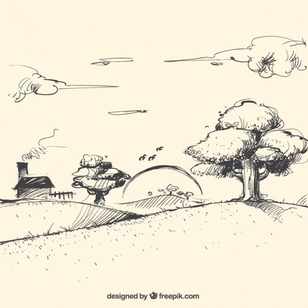 626x626 Landscape Sketch - Landscape Sketch Images
