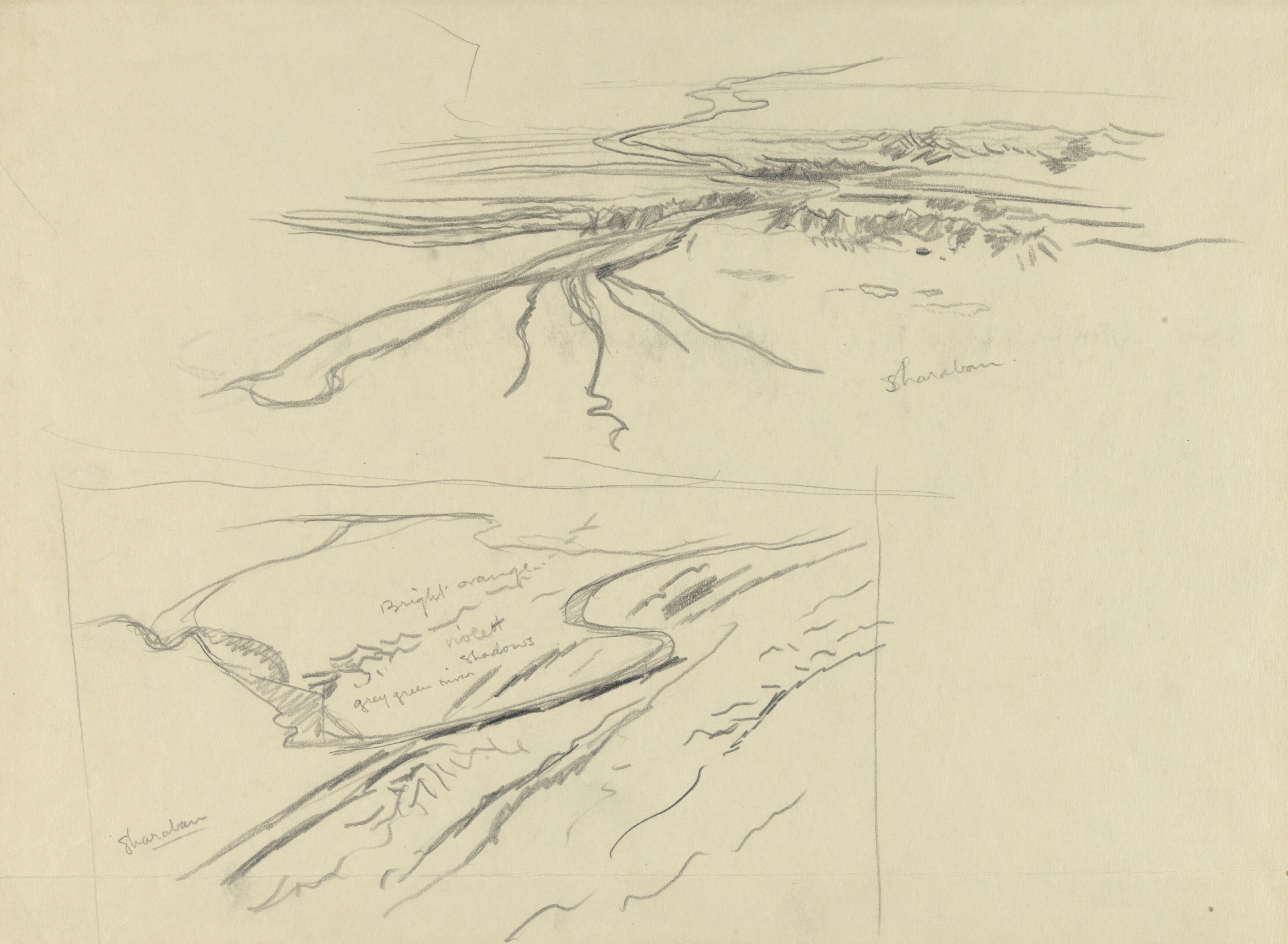 3508x2571 Filelandscape Sketches, July 1919 Art.iwmart4640.jpg - Landscape Sketches