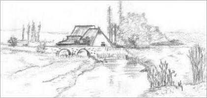 421x200 Drawing Pencil Sketches - Landscape Sketches
