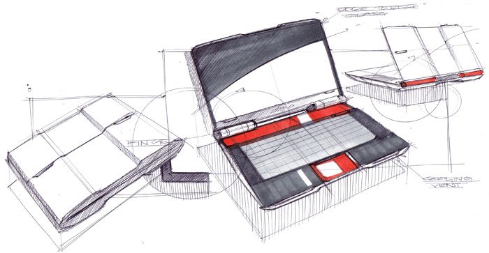 700x363 Sketch Of A Laptop By Spencer Nugent Sketch - Laptop Sketch