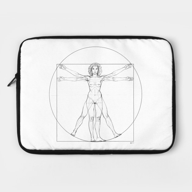 630x630 Vitruvian Woman - Laptop Sketch