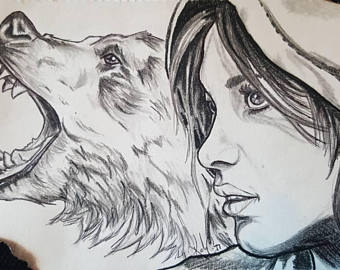 340x270 Lara Croft Drawing Etsy - Lara Croft Sketch