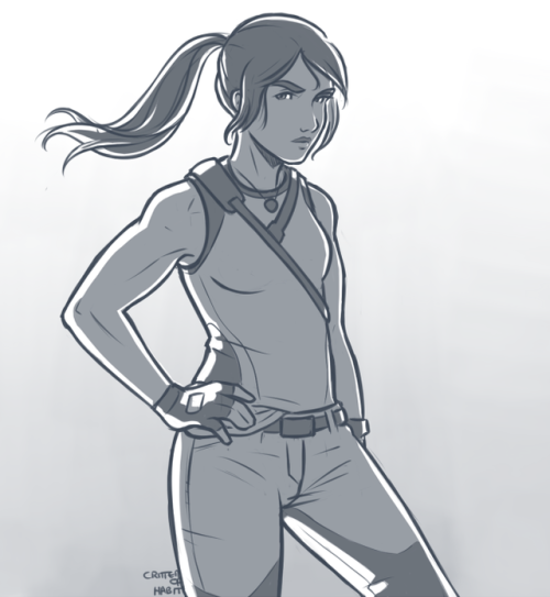 500x543 Lara Croft Draw Tumblr - Lara Croft Sketch