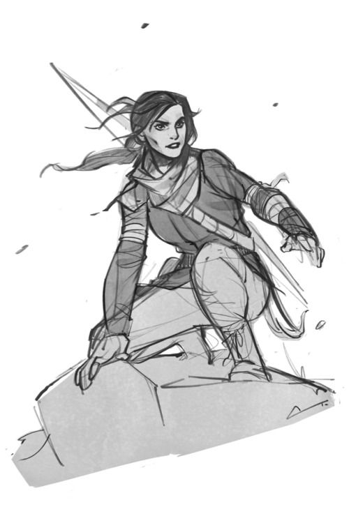 Lara Croft Sketch at PaintingValley.com | Explore collection of Lara ...