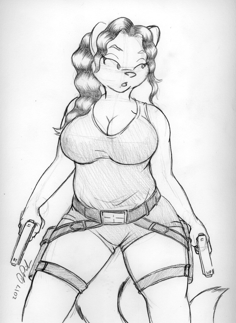 800x1097 Jonathan Ponikvar On Twitter 2017 Whitney Cosplay Sketch - Lara Croft Sketch