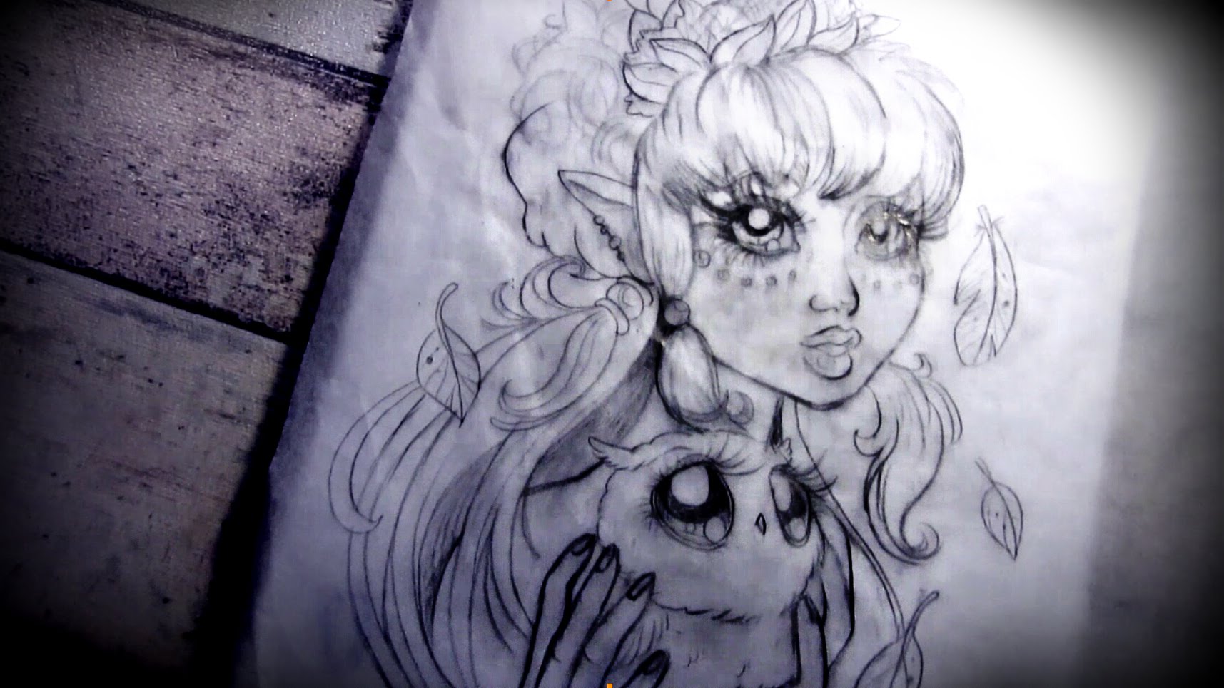 1715x965 Owl Girl Sketch - Las Vegas Sketch