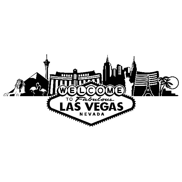 Las Vegas Skyline Sketch at PaintingValley.com | Explore collection of ...