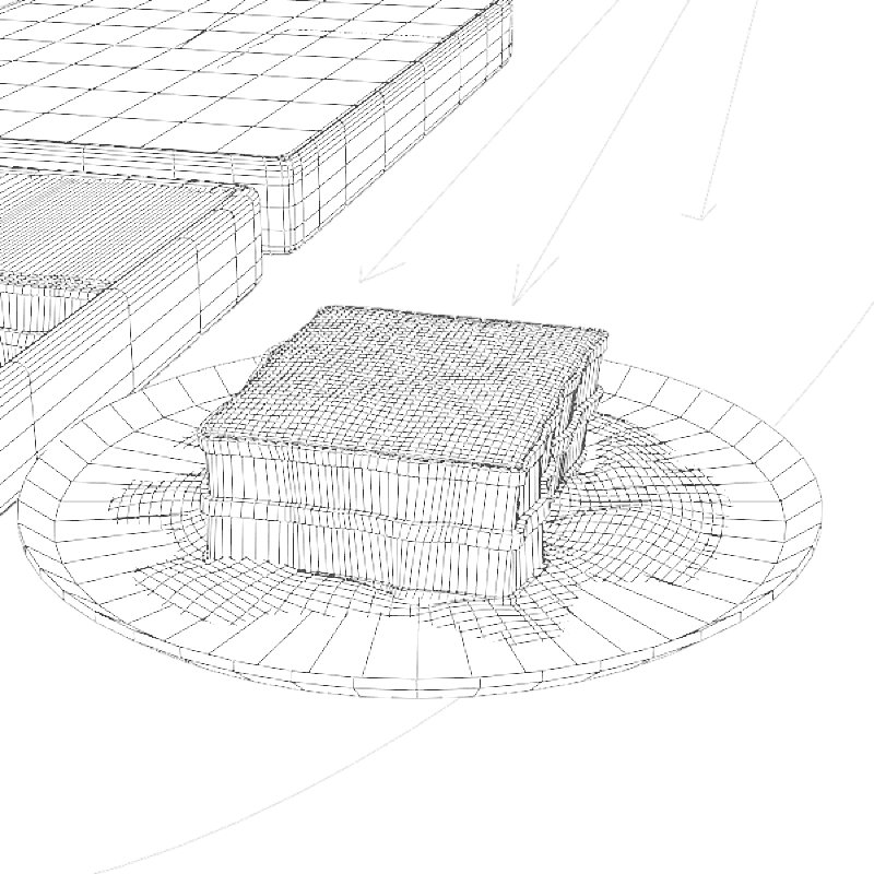 800x800 Lasagna 3d Model In Miscellaneous 3dexport - Lasagna Sketch