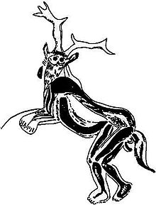 220x289 The Sorcerer (Cave Art) - Lascaux Sketch