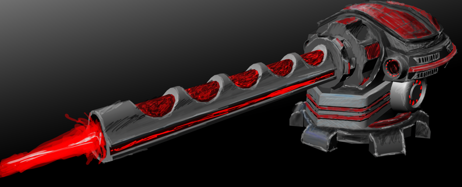 1517x615 Laser Cannon Sketch Image - Laser Sketch